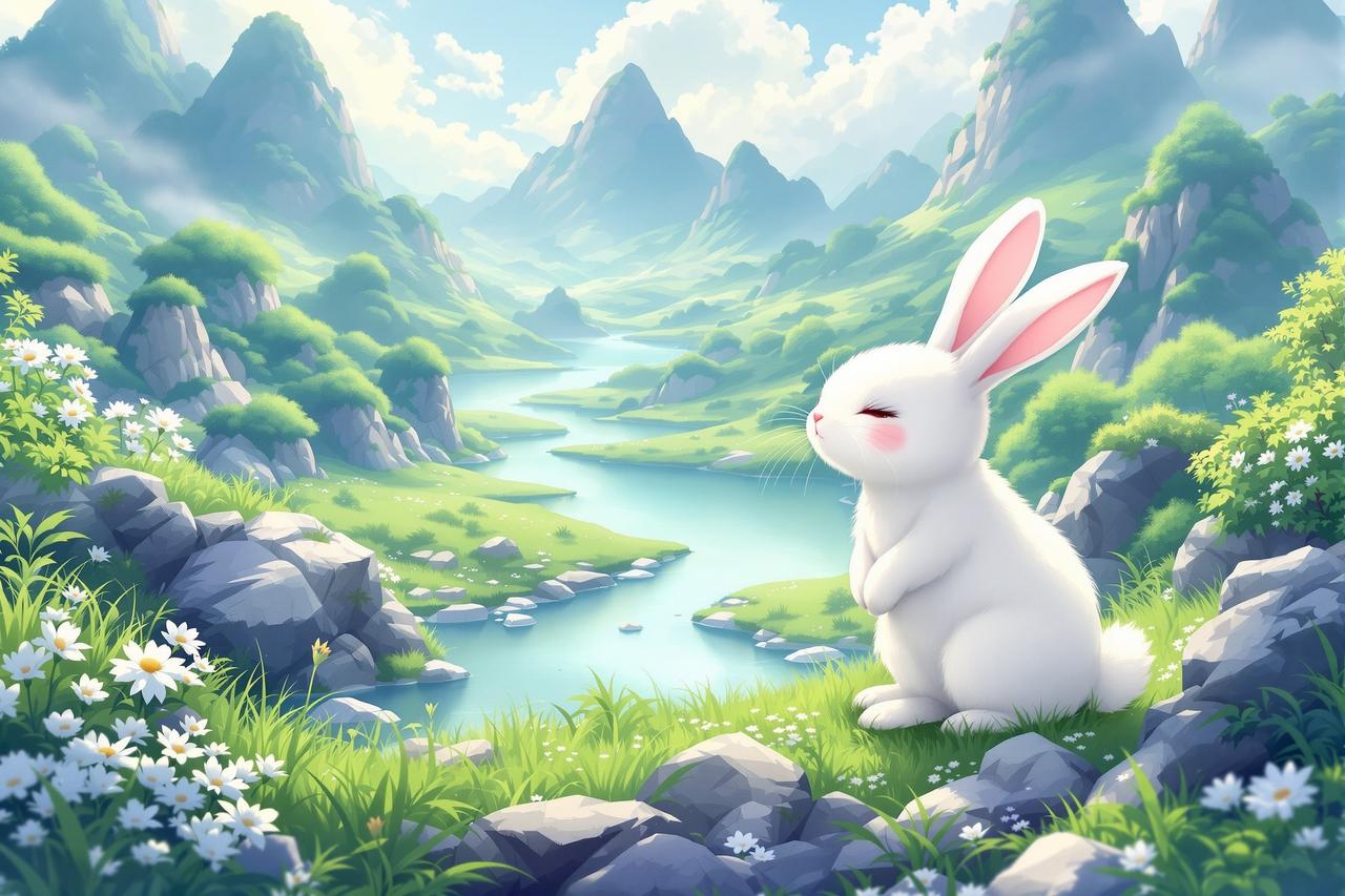 AI漫剧政企案例 - 绿水青山·月兔生态记